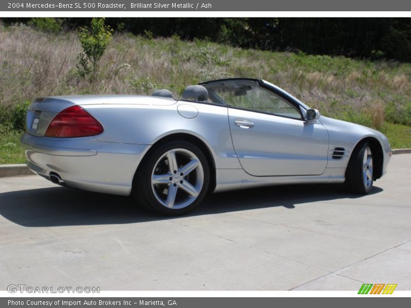 Brilliant Silver Metallic / Ash 2004 Mercedes-Benz SL 500 Roadster