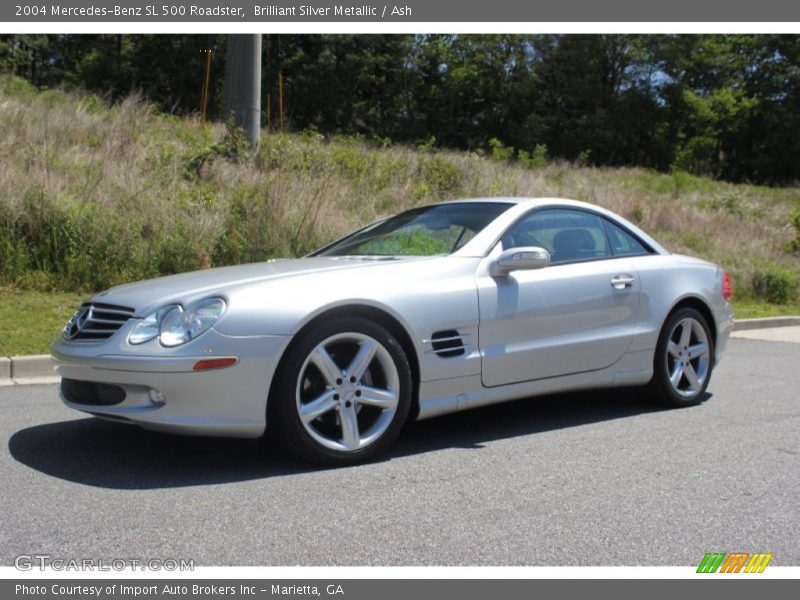 Brilliant Silver Metallic / Ash 2004 Mercedes-Benz SL 500 Roadster