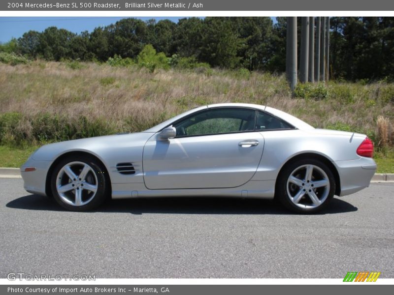 Brilliant Silver Metallic / Ash 2004 Mercedes-Benz SL 500 Roadster