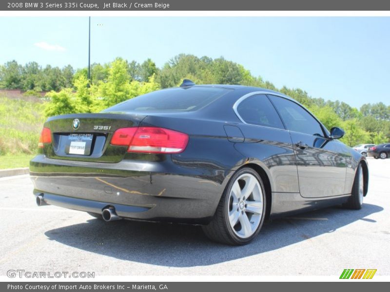 Jet Black / Cream Beige 2008 BMW 3 Series 335i Coupe