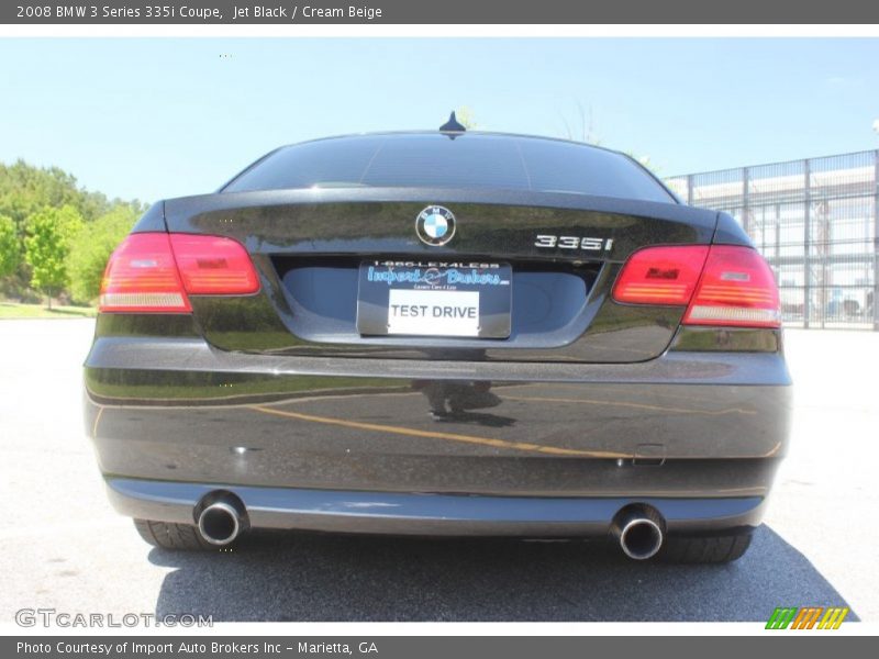 Jet Black / Cream Beige 2008 BMW 3 Series 335i Coupe