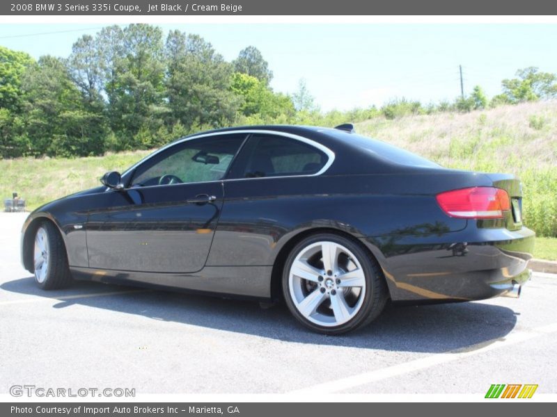 Jet Black / Cream Beige 2008 BMW 3 Series 335i Coupe