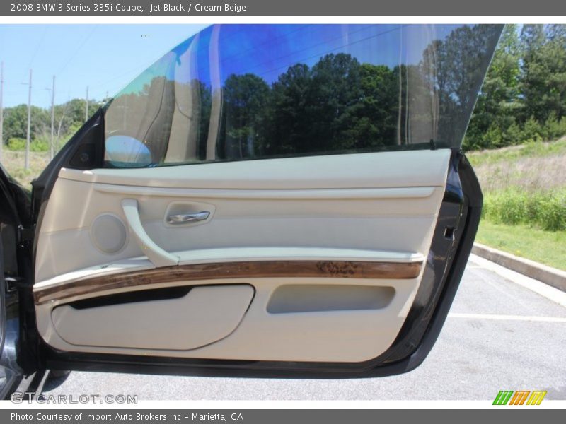 Jet Black / Cream Beige 2008 BMW 3 Series 335i Coupe