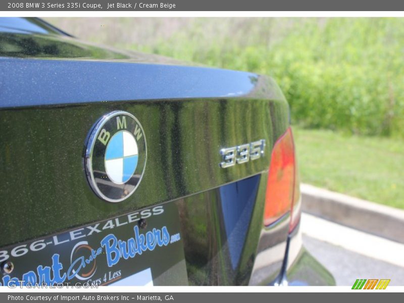 Jet Black / Cream Beige 2008 BMW 3 Series 335i Coupe
