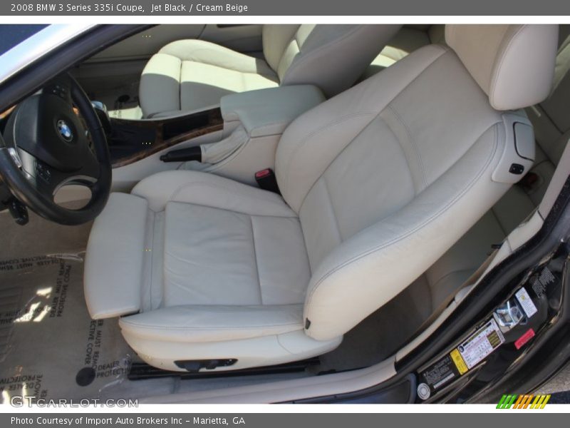 Jet Black / Cream Beige 2008 BMW 3 Series 335i Coupe