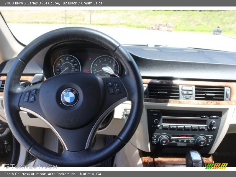 Jet Black / Cream Beige 2008 BMW 3 Series 335i Coupe