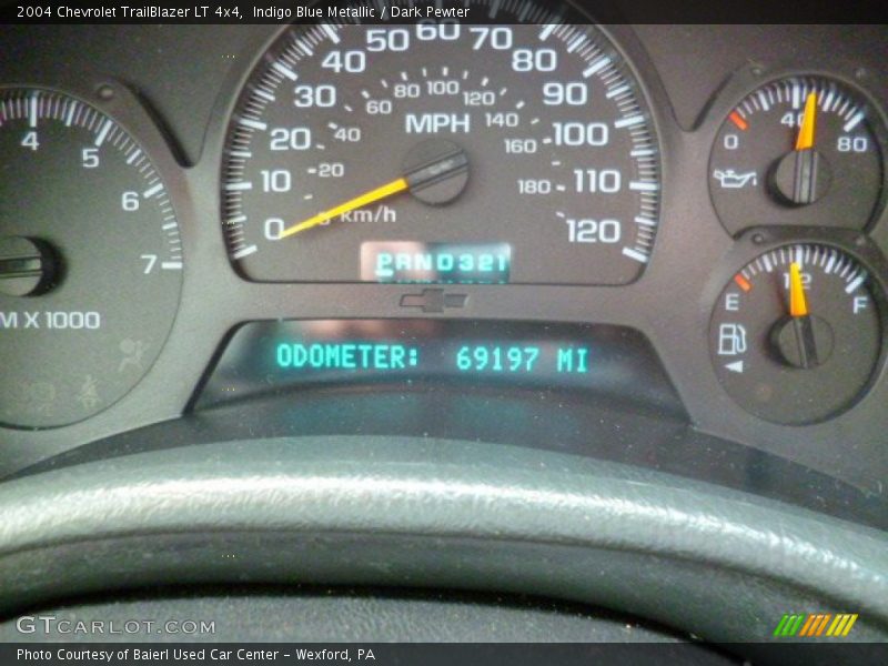 Indigo Blue Metallic / Dark Pewter 2004 Chevrolet TrailBlazer LT 4x4
