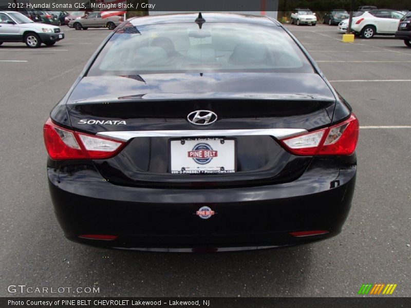 Midnight Black / Gray 2012 Hyundai Sonata GLS