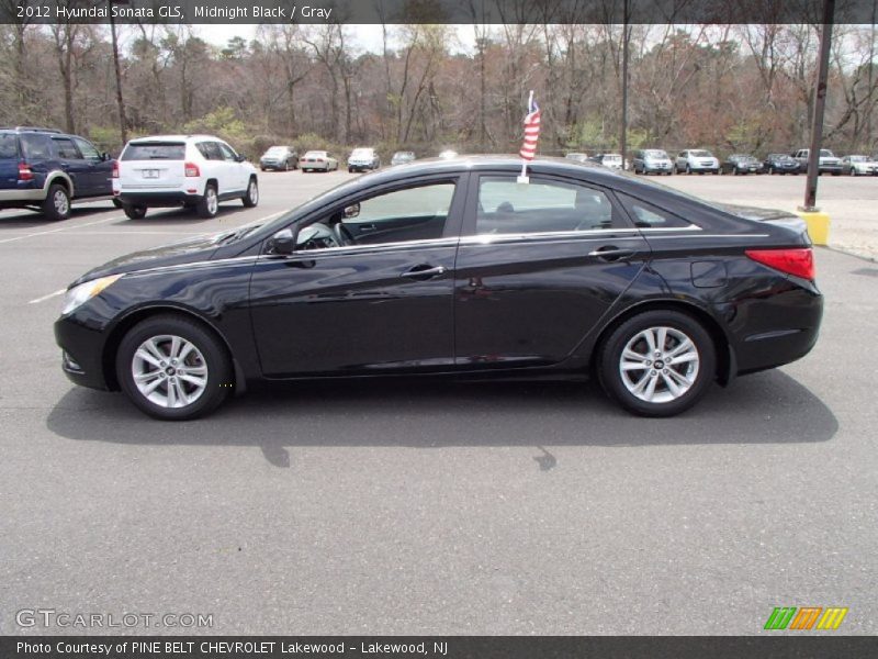Midnight Black / Gray 2012 Hyundai Sonata GLS