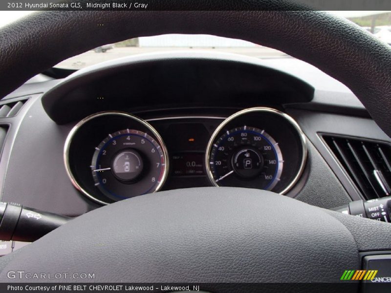 Midnight Black / Gray 2012 Hyundai Sonata GLS