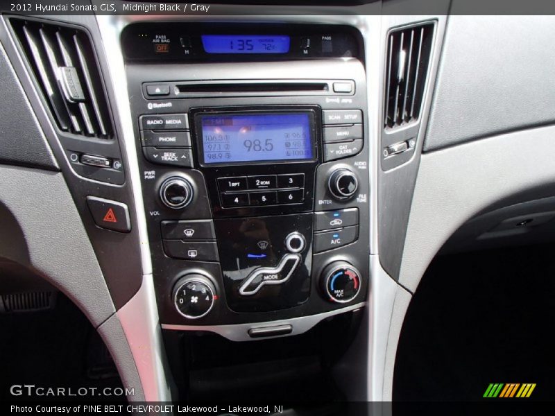 Midnight Black / Gray 2012 Hyundai Sonata GLS