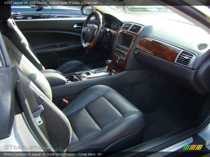 Liquid Silver Metallic / Charcoal 2007 Jaguar XK XK8 Coupe