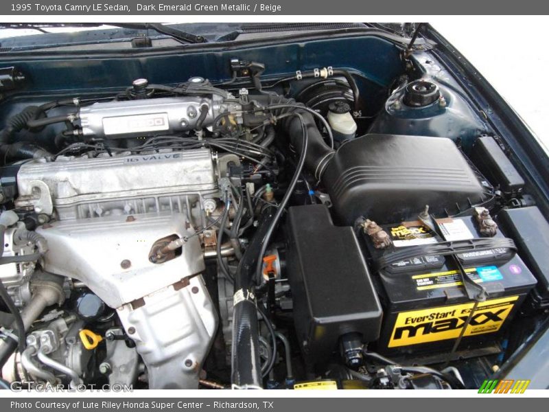 Dark Emerald Green Metallic / Beige 1995 Toyota Camry LE Sedan