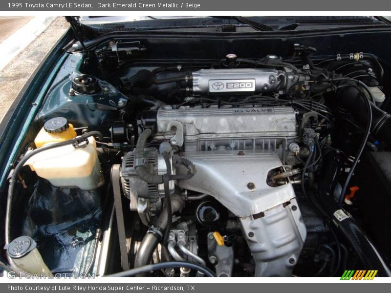 Dark Emerald Green Metallic / Beige 1995 Toyota Camry LE Sedan