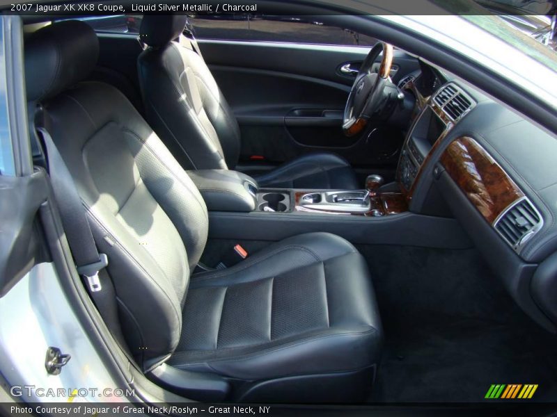 Liquid Silver Metallic / Charcoal 2007 Jaguar XK XK8 Coupe