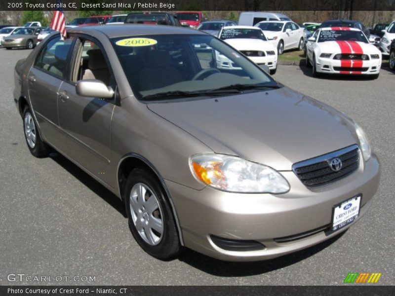 Desert Sand Mica / Pebble Beige 2005 Toyota Corolla CE