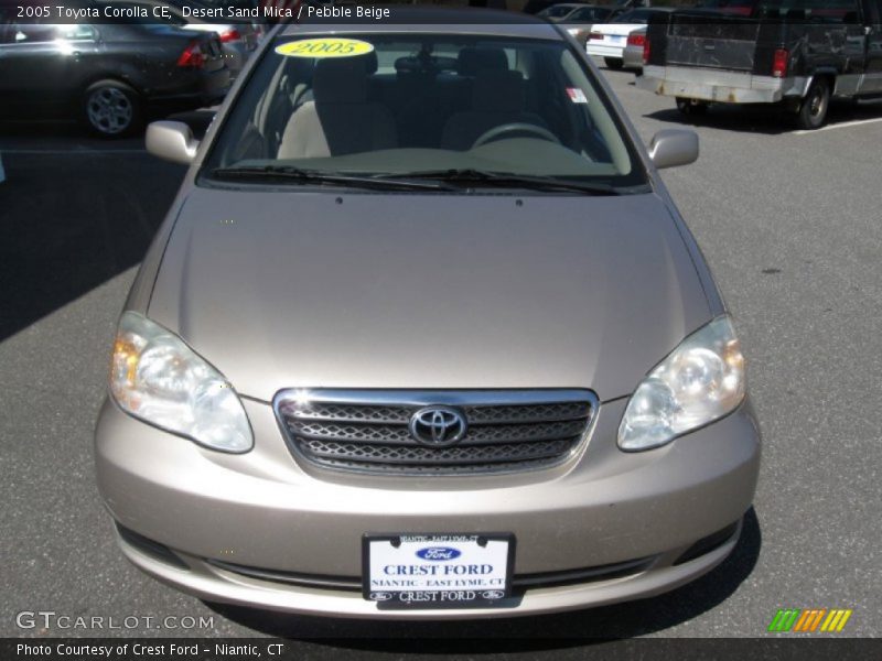 Desert Sand Mica / Pebble Beige 2005 Toyota Corolla CE