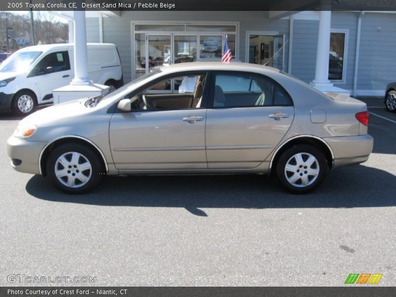 Desert Sand Mica / Pebble Beige 2005 Toyota Corolla CE