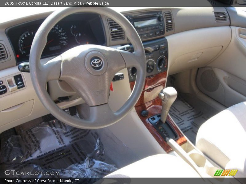 Desert Sand Mica / Pebble Beige 2005 Toyota Corolla CE