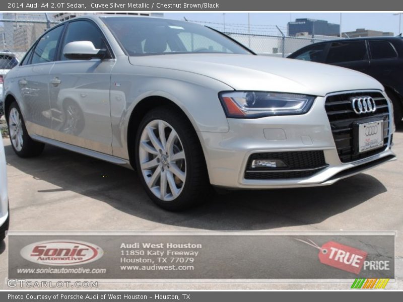 Cuvee Silver Metallic / Chestnut Brown/Black 2014 Audi A4 2.0T Sedan