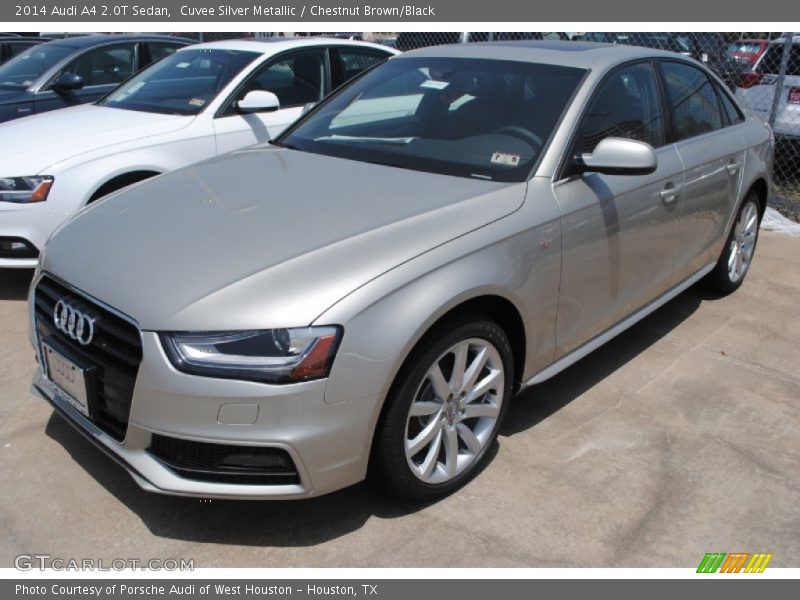 Cuvee Silver Metallic / Chestnut Brown/Black 2014 Audi A4 2.0T Sedan