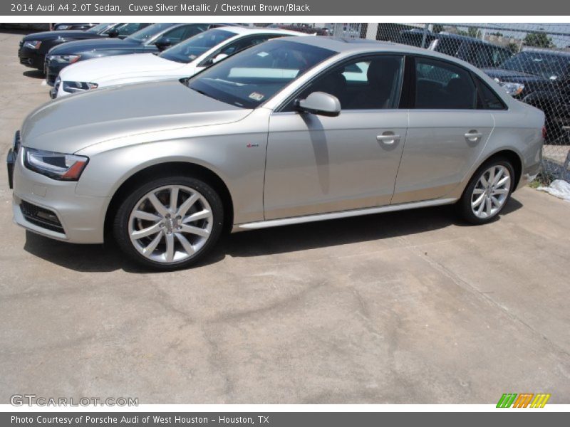 Cuvee Silver Metallic / Chestnut Brown/Black 2014 Audi A4 2.0T Sedan