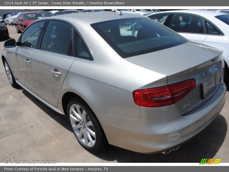 Cuvee Silver Metallic / Chestnut Brown/Black 2014 Audi A4 2.0T Sedan