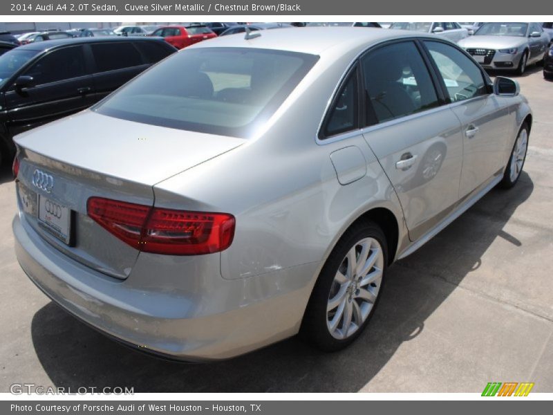 Cuvee Silver Metallic / Chestnut Brown/Black 2014 Audi A4 2.0T Sedan