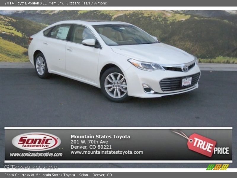 Blizzard Pearl / Almond 2014 Toyota Avalon XLE Premium