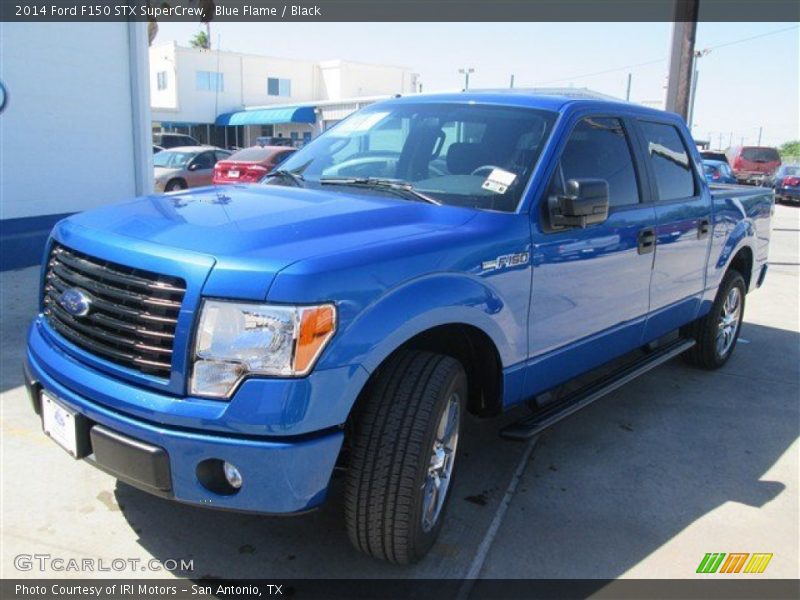Blue Flame / Black 2014 Ford F150 STX SuperCrew