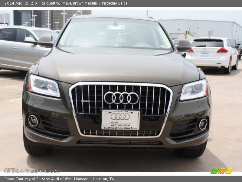 Maya Brown Metallic / Pistachio Beige 2014 Audi Q5 2.0 TFSI quattro