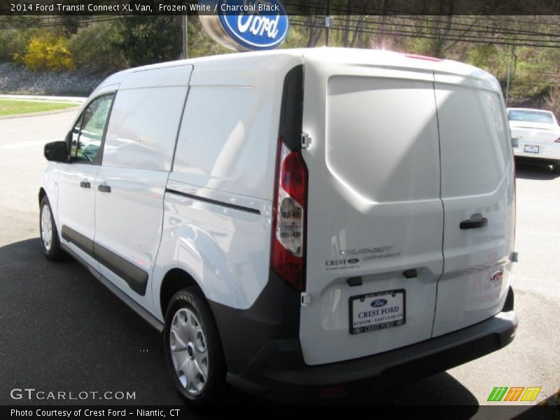 Frozen White / Charcoal Black 2014 Ford Transit Connect XL Van