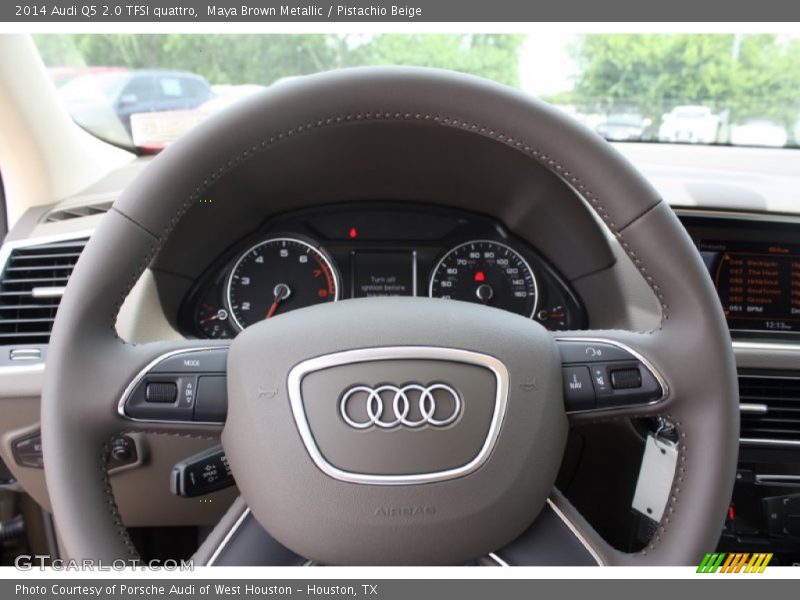 Maya Brown Metallic / Pistachio Beige 2014 Audi Q5 2.0 TFSI quattro