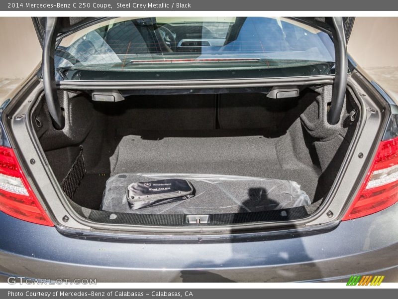 Steel Grey Metallic / Black 2014 Mercedes-Benz C 250 Coupe