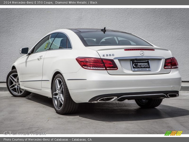 Diamond White Metallic / Black 2014 Mercedes-Benz E 350 Coupe