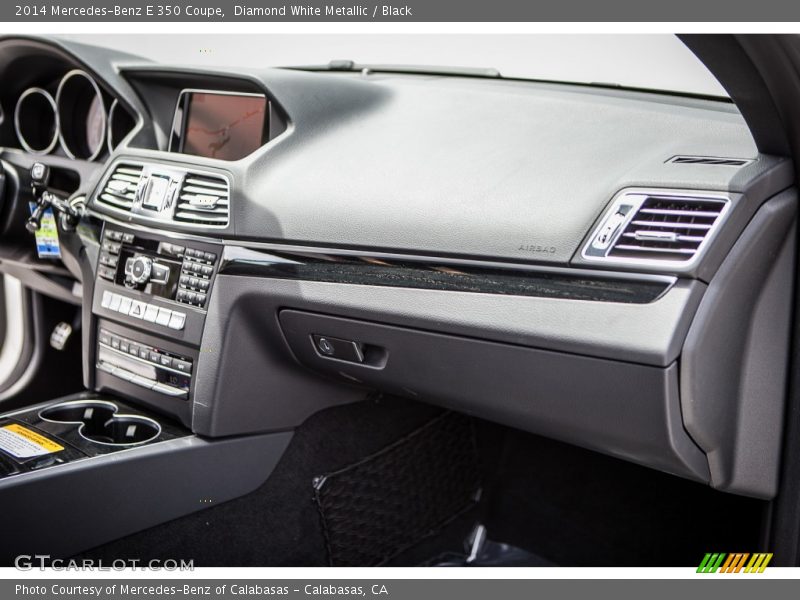 Diamond White Metallic / Black 2014 Mercedes-Benz E 350 Coupe