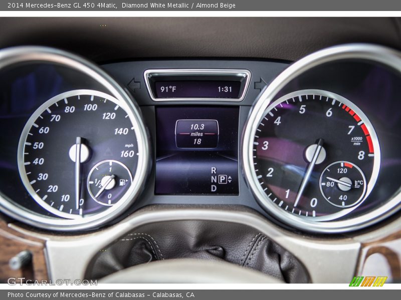 Diamond White Metallic / Almond Beige 2014 Mercedes-Benz GL 450 4Matic