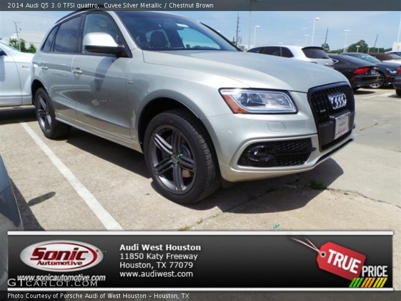 Cuvee Silver Metallic / Chestnut Brown 2014 Audi Q5 3.0 TFSI quattro