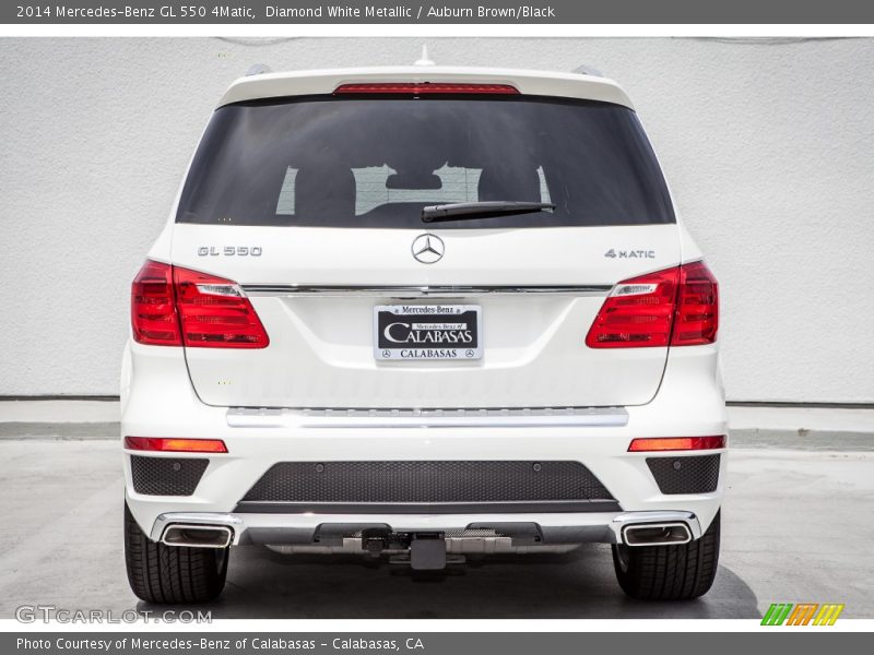 Diamond White Metallic / Auburn Brown/Black 2014 Mercedes-Benz GL 550 4Matic