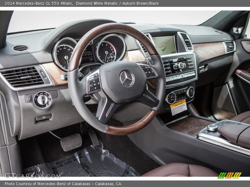 Diamond White Metallic / Auburn Brown/Black 2014 Mercedes-Benz GL 550 4Matic