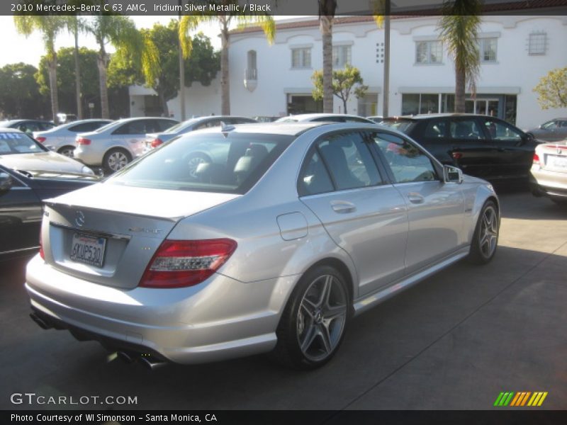 Iridium Silver Metallic / Black 2010 Mercedes-Benz C 63 AMG