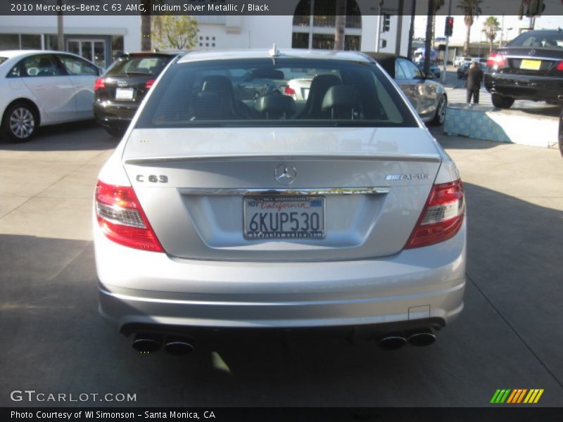 Iridium Silver Metallic / Black 2010 Mercedes-Benz C 63 AMG