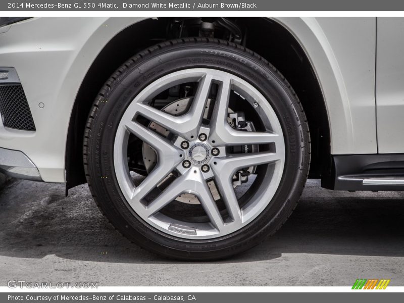 Diamond White Metallic / Auburn Brown/Black 2014 Mercedes-Benz GL 550 4Matic