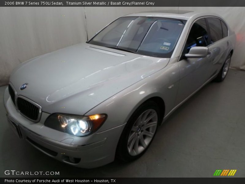 Titanium Silver Metallic / Basalt Grey/Flannel Grey 2006 BMW 7 Series 750Li Sedan