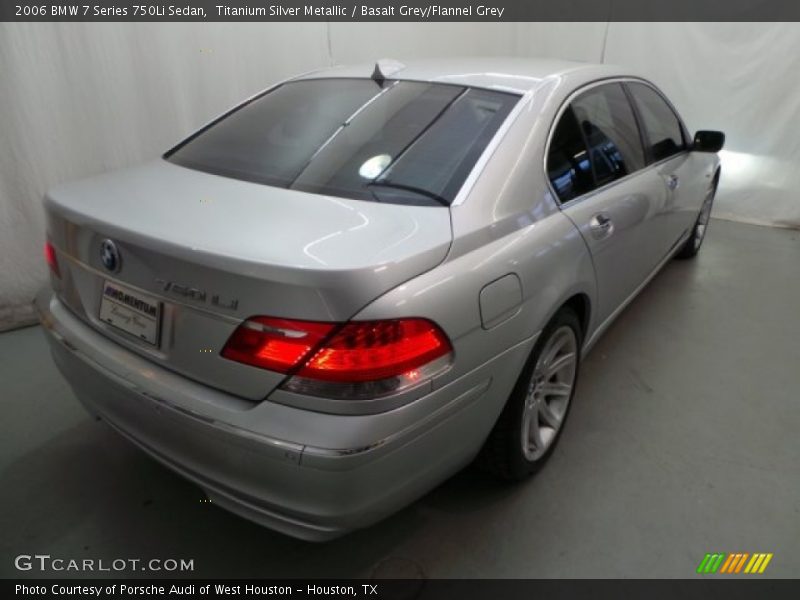 Titanium Silver Metallic / Basalt Grey/Flannel Grey 2006 BMW 7 Series 750Li Sedan