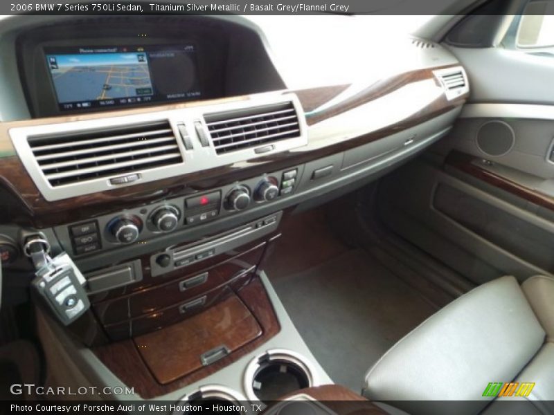 Titanium Silver Metallic / Basalt Grey/Flannel Grey 2006 BMW 7 Series 750Li Sedan