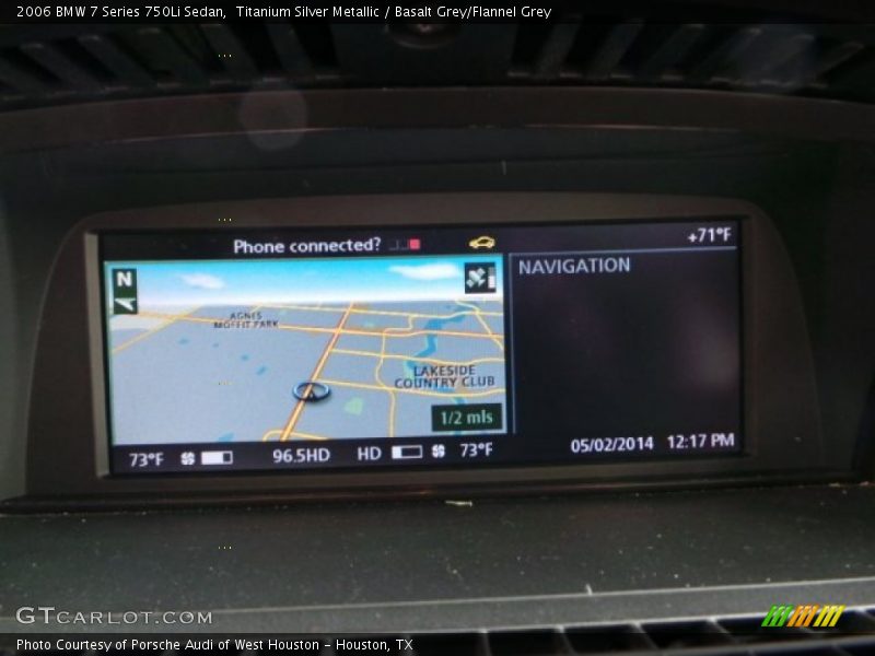 Titanium Silver Metallic / Basalt Grey/Flannel Grey 2006 BMW 7 Series 750Li Sedan