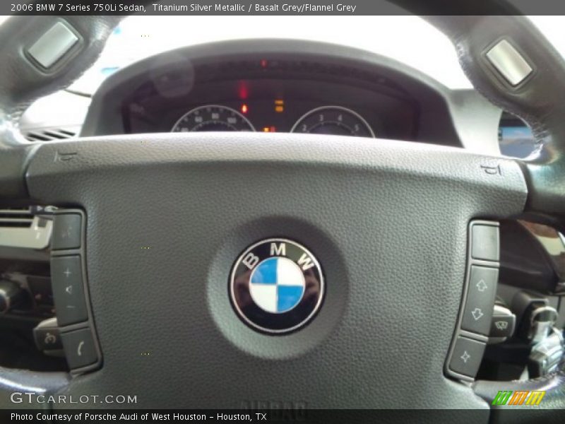 Titanium Silver Metallic / Basalt Grey/Flannel Grey 2006 BMW 7 Series 750Li Sedan