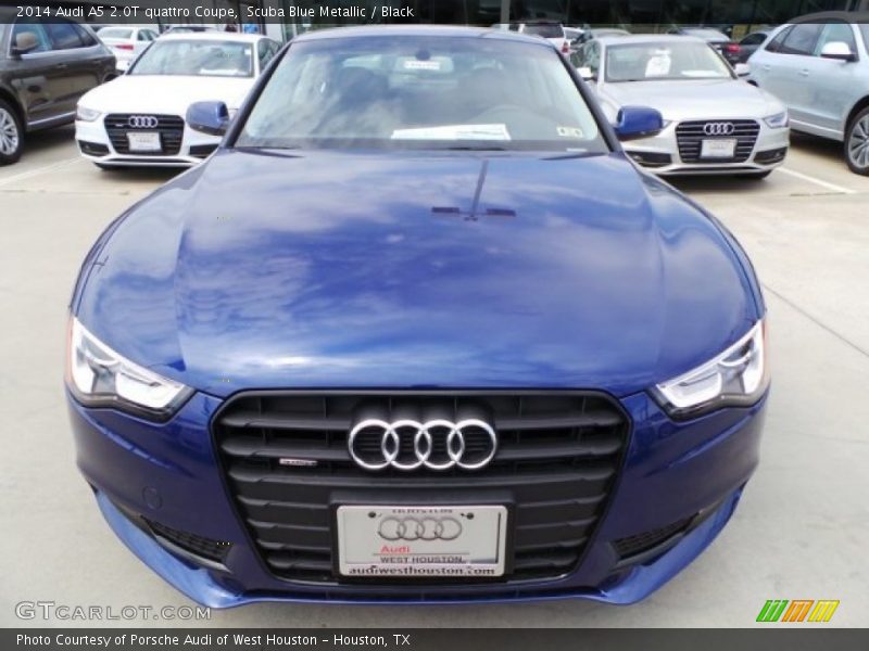 Scuba Blue Metallic / Black 2014 Audi A5 2.0T quattro Coupe