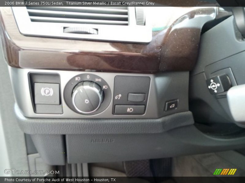 Titanium Silver Metallic / Basalt Grey/Flannel Grey 2006 BMW 7 Series 750Li Sedan